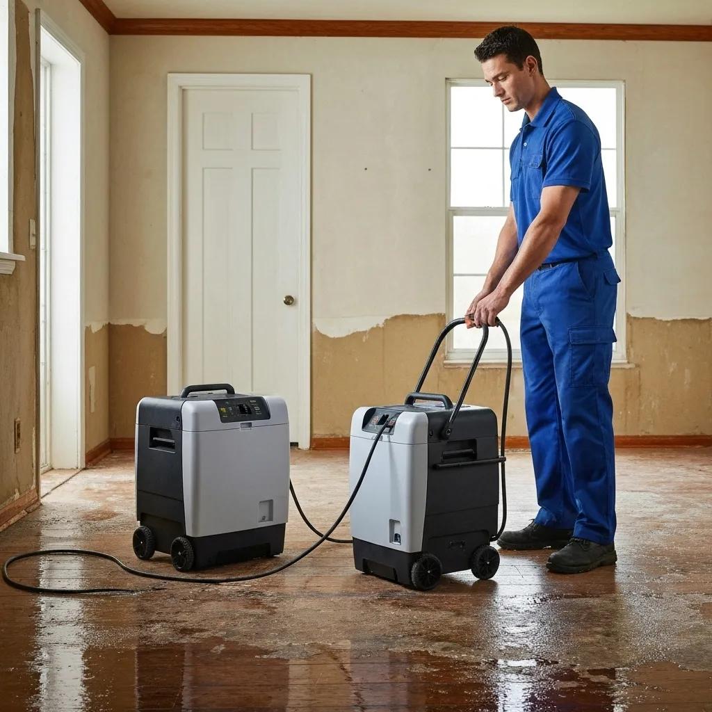 Advanced drying techniques for water-damaged floors